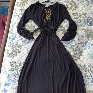 NWOT MiChael Kors Floor length dress dbl side slit